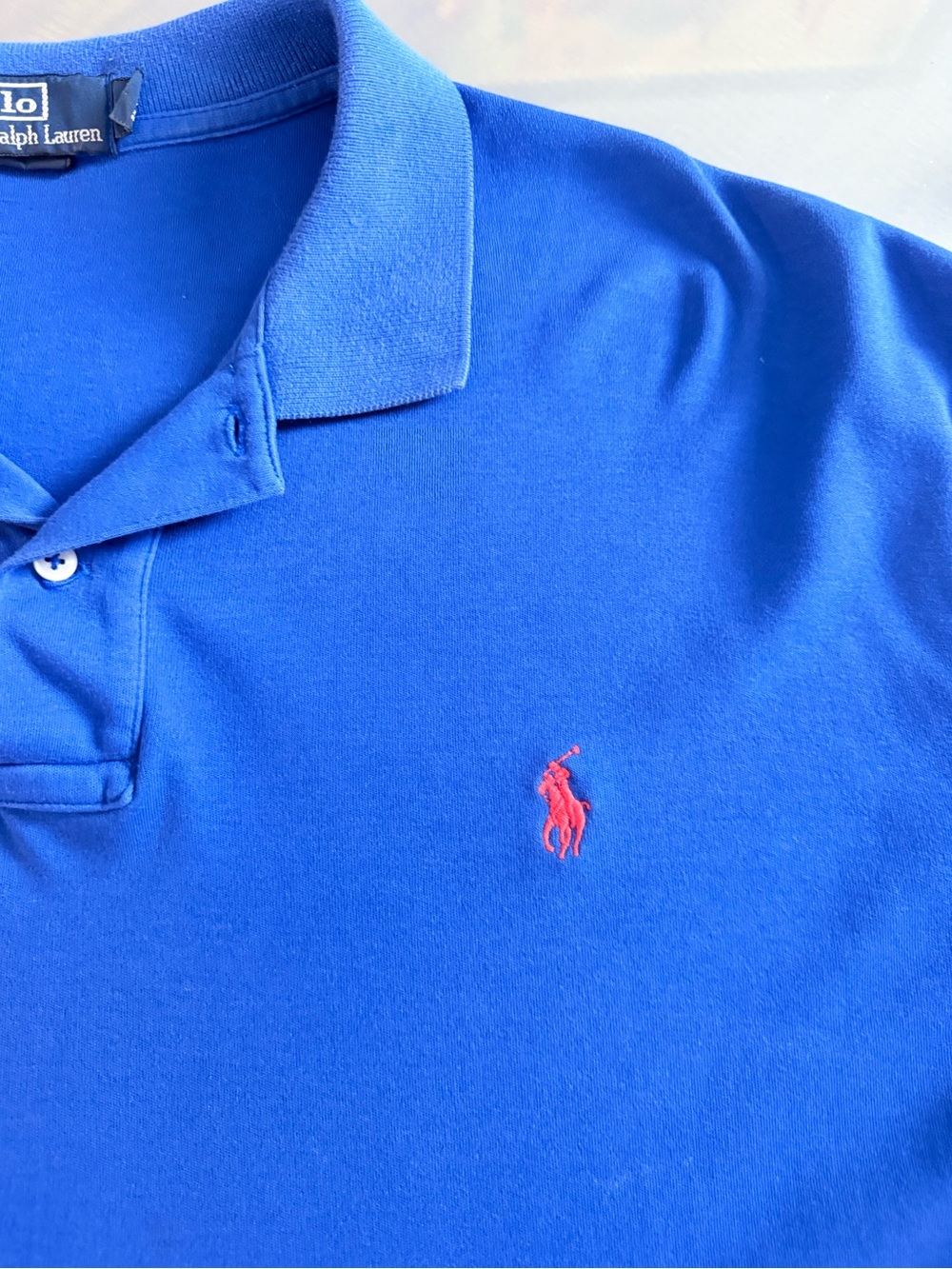 Ralph Lauren Men’s Royal Blue Polo with Red Pony